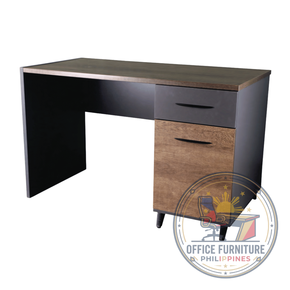 MODERN WOOD-GRAIN OFFICE WORK TABLE