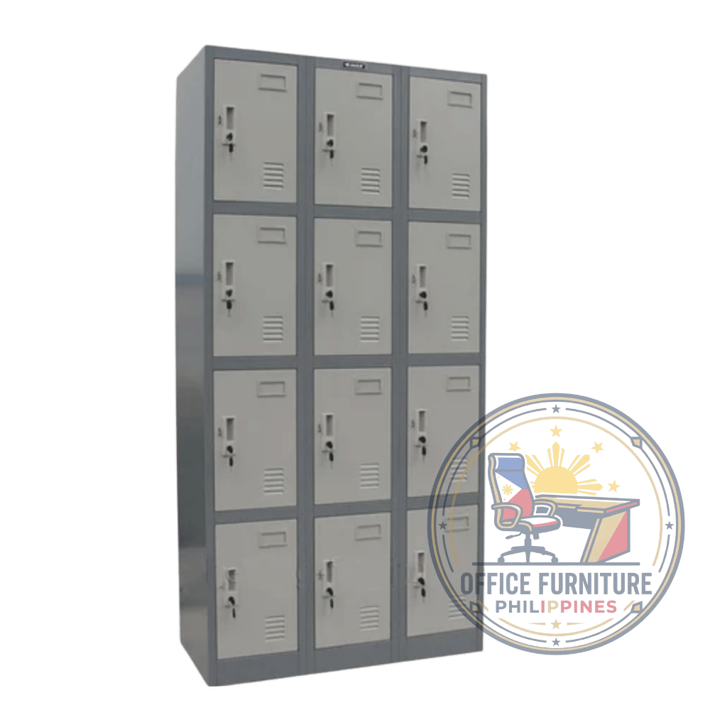 12-DOOR STEEL LOCKER CABINET